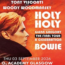 HOLY HOLY, O2 ACADEMY GLASGOW, THURSDAY 3RD SEPTEMBER 2026